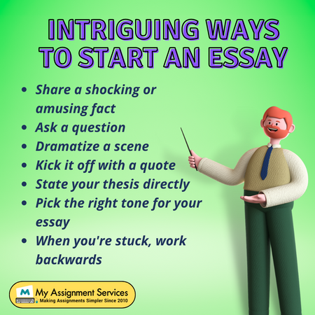 intriguing ways to start an essay
