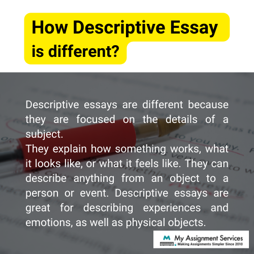 descriptive essay help in Canada