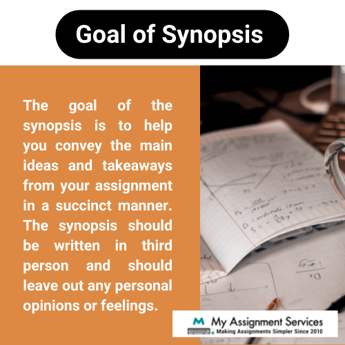 Goal of Synopsis Writing