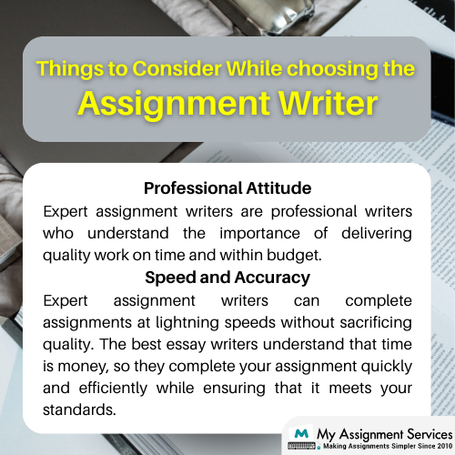 choose best assignment experts
