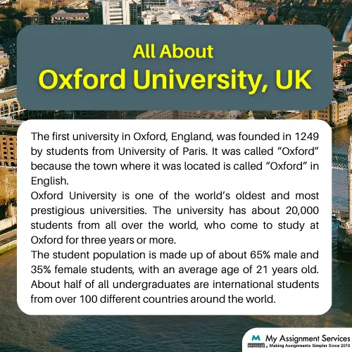 All about Oxford University