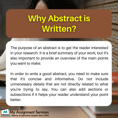 abstract written for research papers in Canada Students