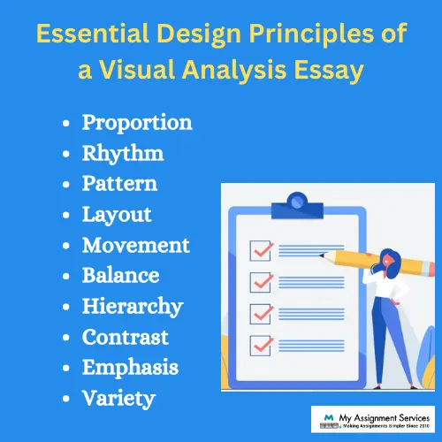 essential design principles of a Visual Analysis Essay