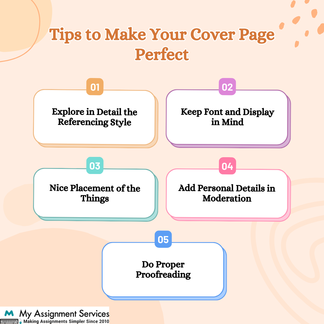 Tips to Make Your Cover Page Perfect