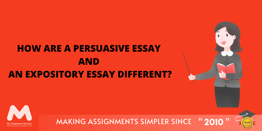 persuasive essay and an expository essay different
