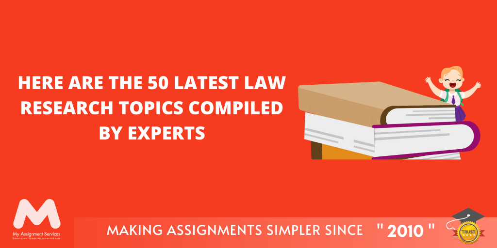 Here Are the 50 Latest law Research Topics Compiled by Experts