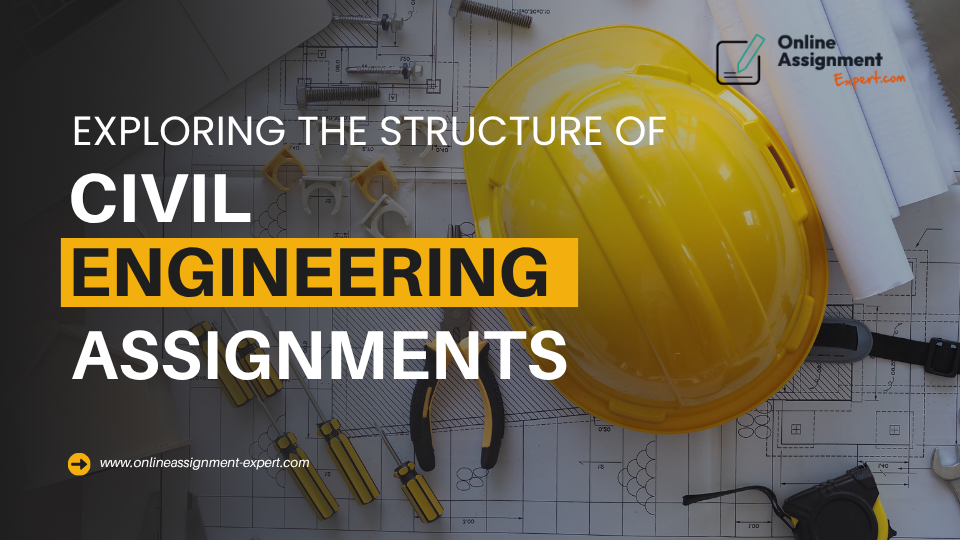 Civil engineering student reviewing construction plans and project notes