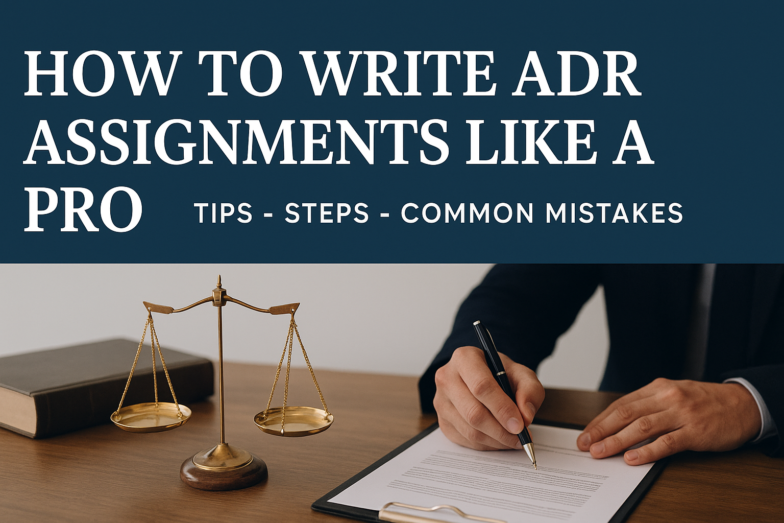 How to Write ADR Assignments